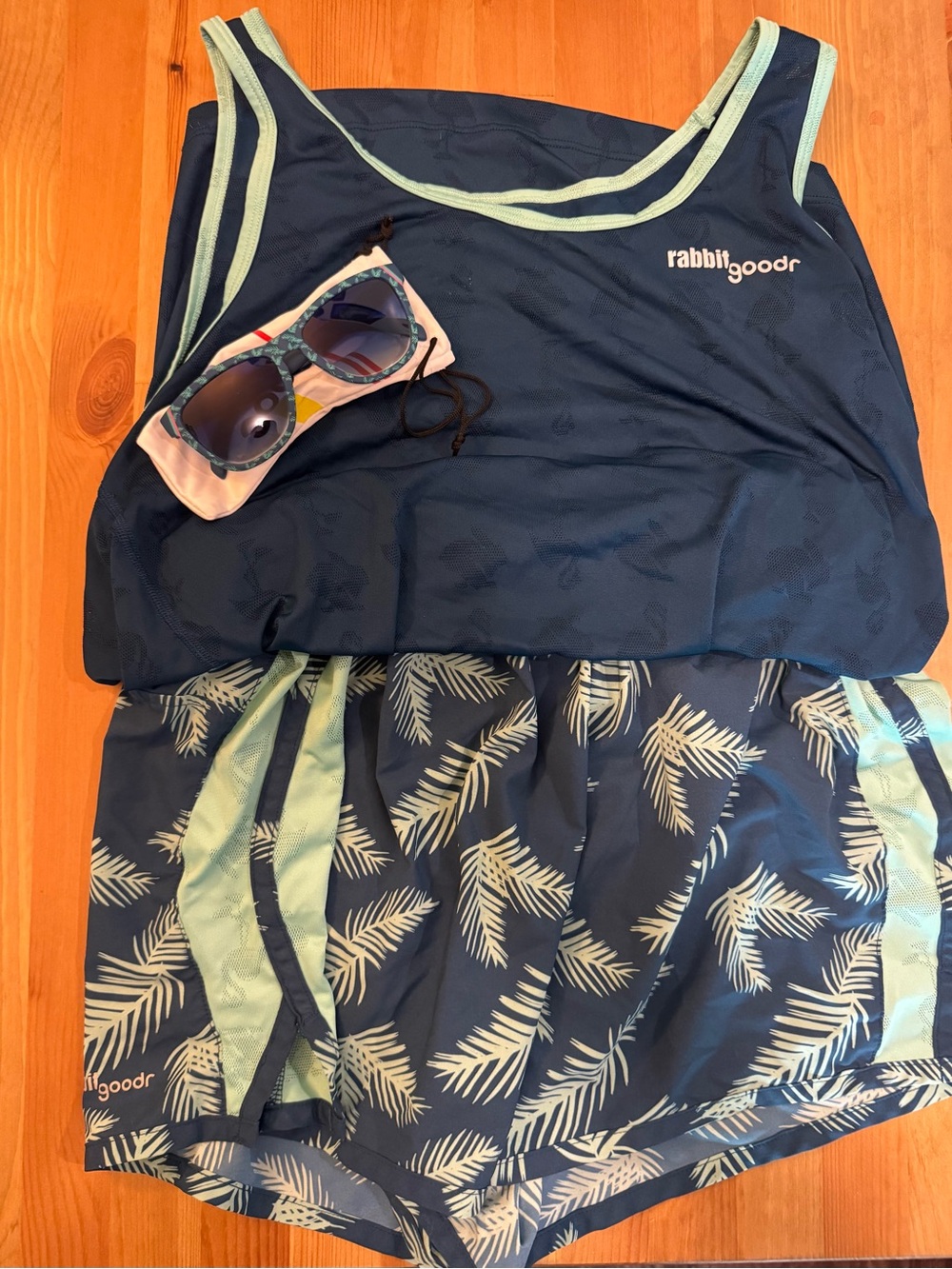 rabbit x goodr Limited Edition Run Kit Singlet Shorts Sunglasses 3-Piece Bundle